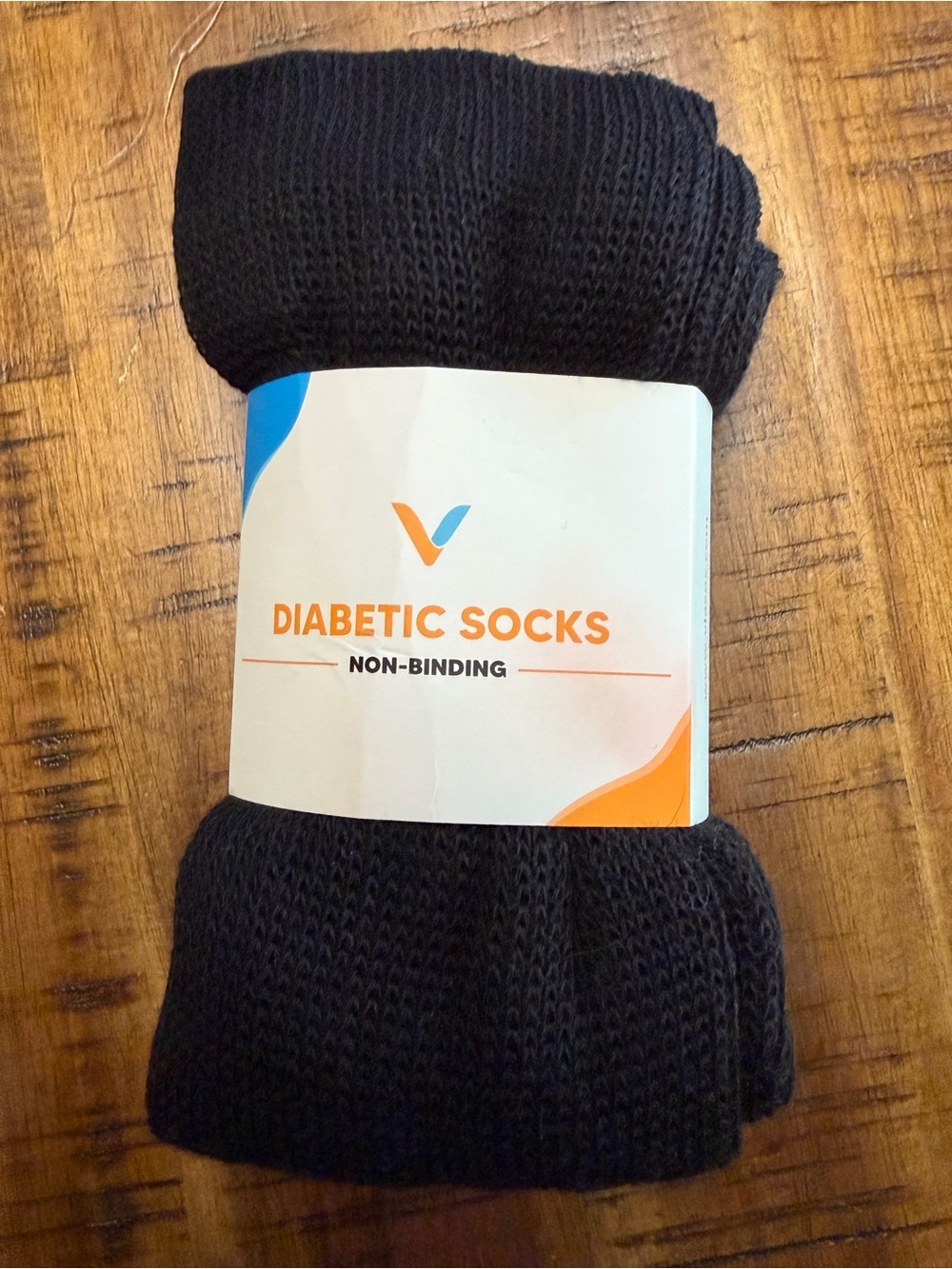 Viasox Non-Binding Diabetic Socks, Large, Unisex NWT